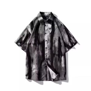 Camisas Hombre | Camisa manga corta boxy estampada Camisas Camisas