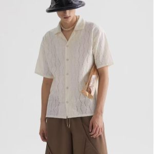 Camisas Hombre | Camisa manga corta estructura Camisas Camisas