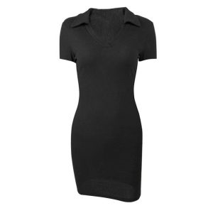 Punto Mujer | Vestido mini cuello polo Mujer Mujer