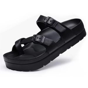 Sandalias Hombre | Sandalia plataforma hebillas Hombre Hombre