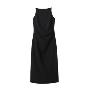 Vestidos y Monos Mujer | Vestido midi tirantes punto roma Mujer Mujer